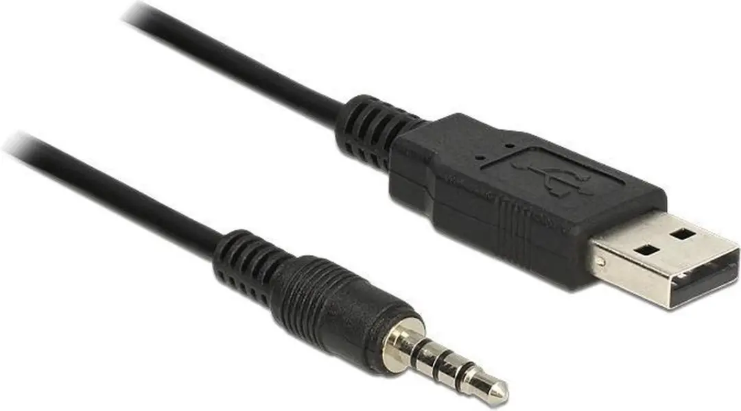 Delock USB 2.0 naar TTL 3.5mm Converter - 1.8m - Zwart