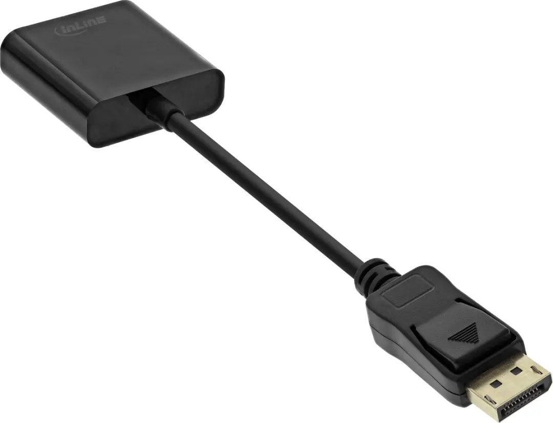 InLine Basic DisplayPort-naar-VGA-adapterkabel 0,15m - Zwart