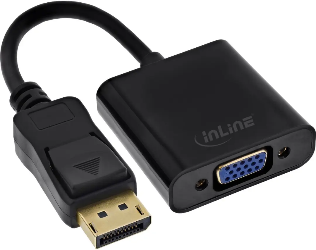 InLine Basic DisplayPort-naar-VGA-adapterkabel 0,15m