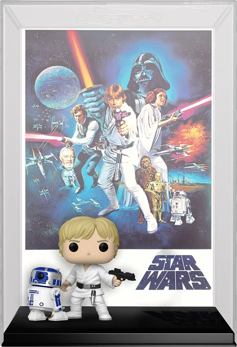 Funko Pop Movie Poster Luke Skywalker met R2D2 43cm