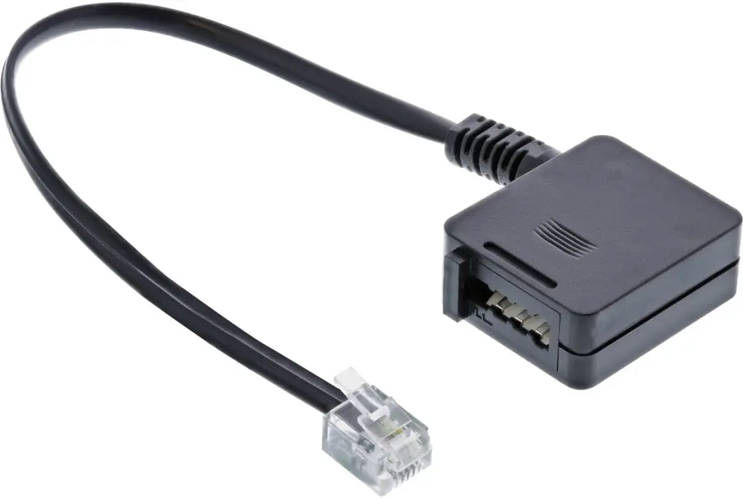 InLine TAE Adapterkabel RJ11 male naar TAE-F female 0,2m