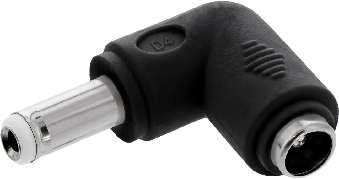 InLine DC Haakse Adapter 5,5x2,5mm - 5V/3A - Zwart