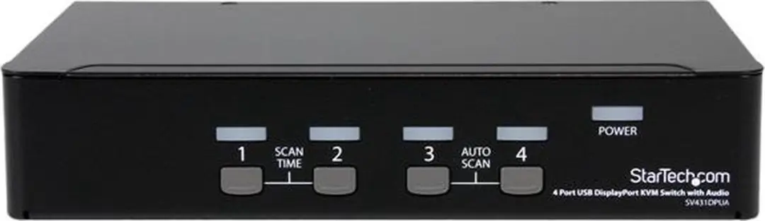 Startech SV431DPUA USB DisplayPort KVM-switch 4-poort - Zwart