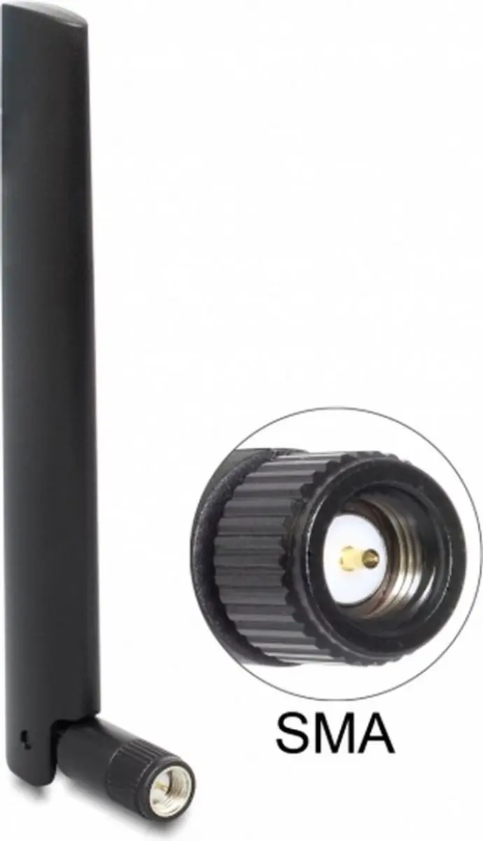 Delock LoRa 868 MHz Antenne SMA 3dBi - Zwart