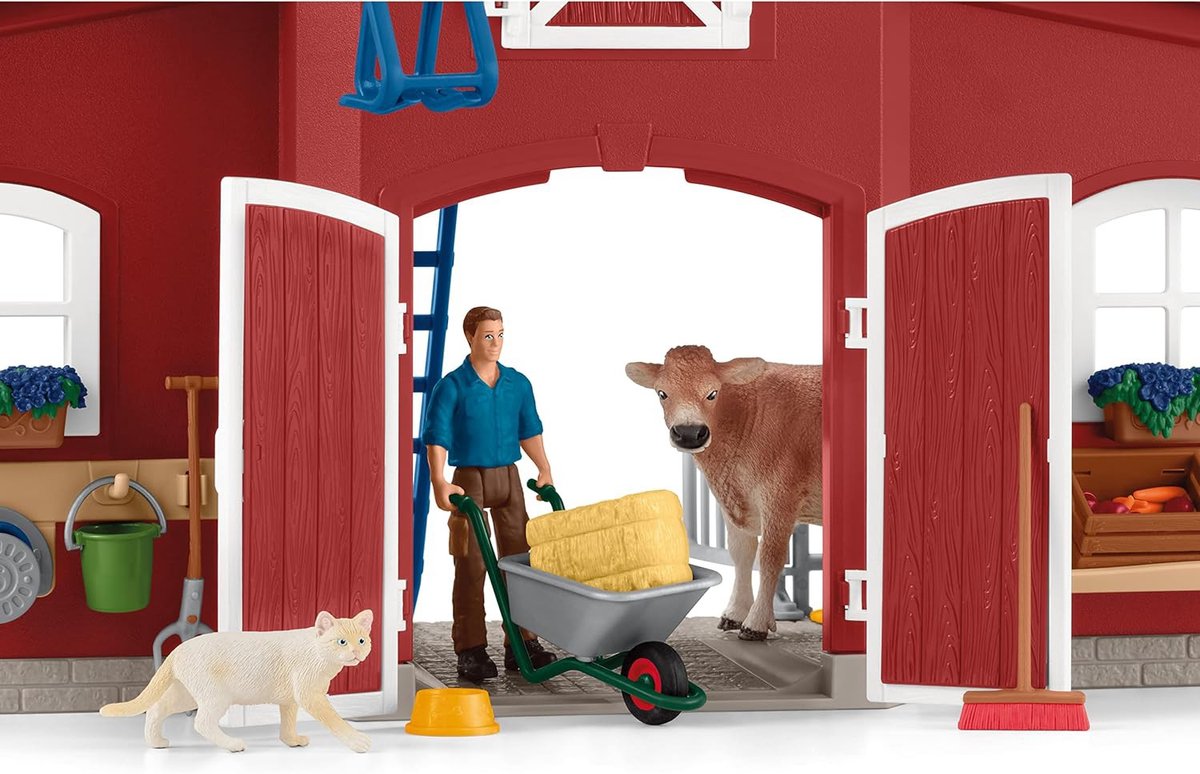Schleich Farm World - Grote Boerderij met Dieren en Accessoires, Figurenset 3+