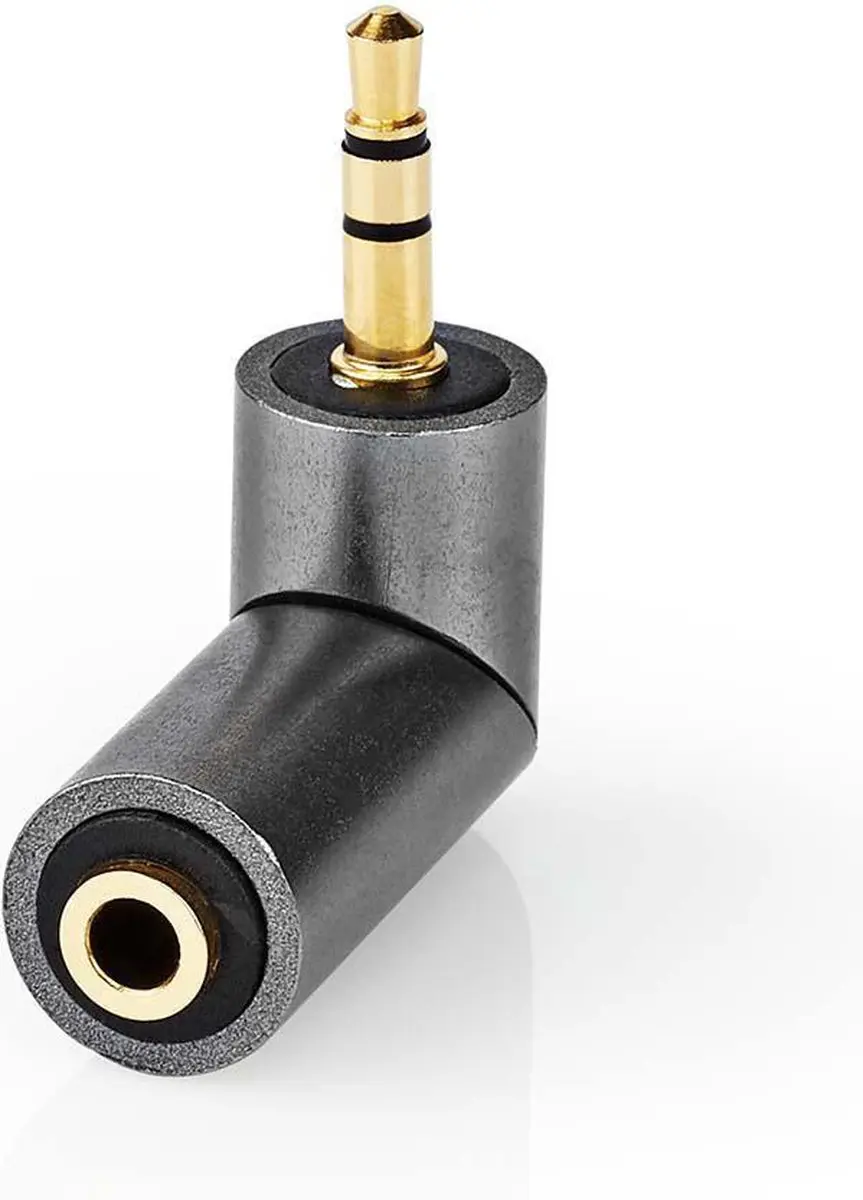 Nedis Stereo-Audioadapter 3,5mm Verguld - Recht - Aluminium Goud - afbeelding 6 van 6