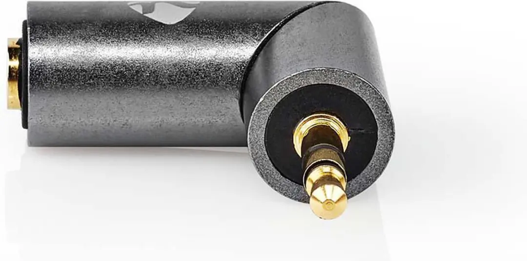Nedis Stereo-Audioadapter 3,5mm Verguld - Recht - Aluminium Goud