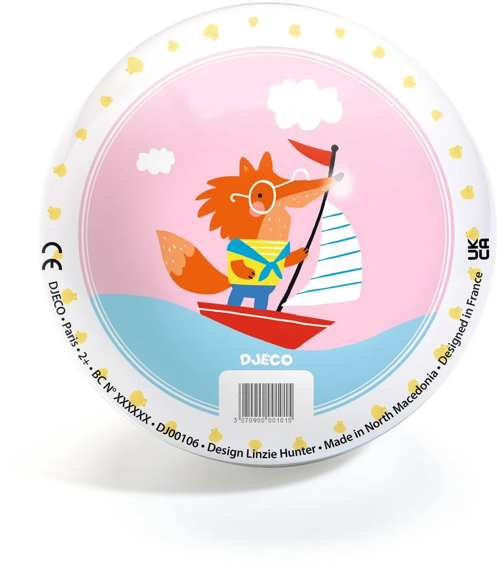 Djeco Love Boat Ball Ø12cm - Meerkleurig