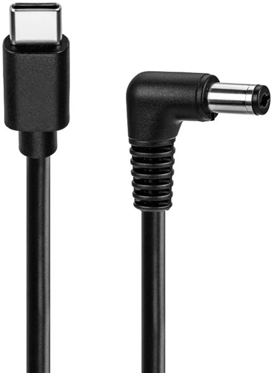 Goobay USB-C DC Haakse Kabel 5.5x2.1mm 15W