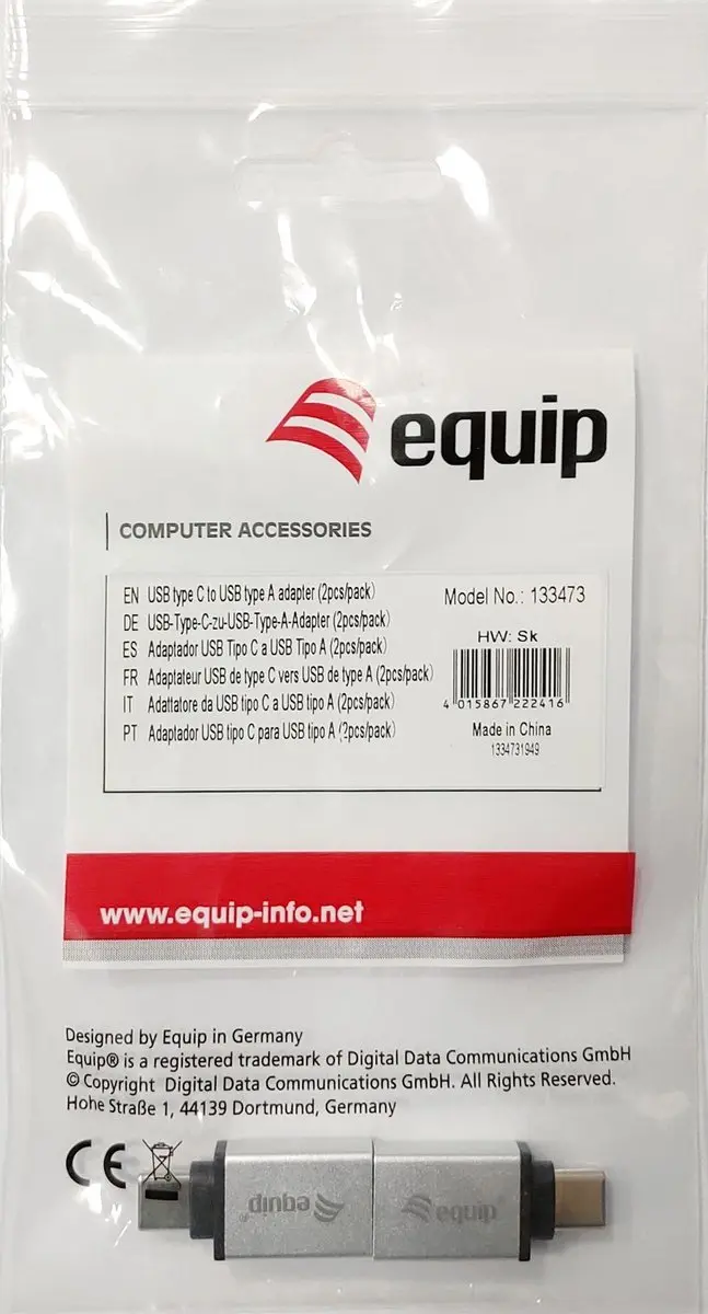 Equip 133473 USB-C naar USB Adapter