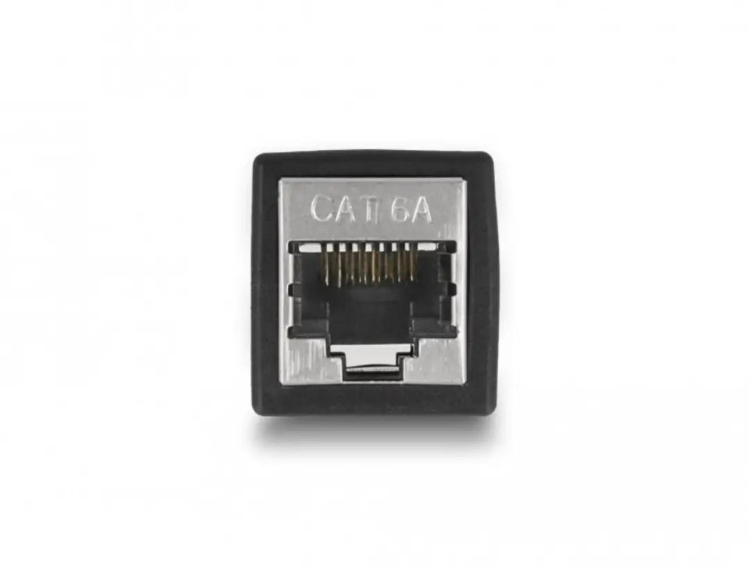 Delock RJ45-naar-RJ45 Adapter Cat.6A - Zwart