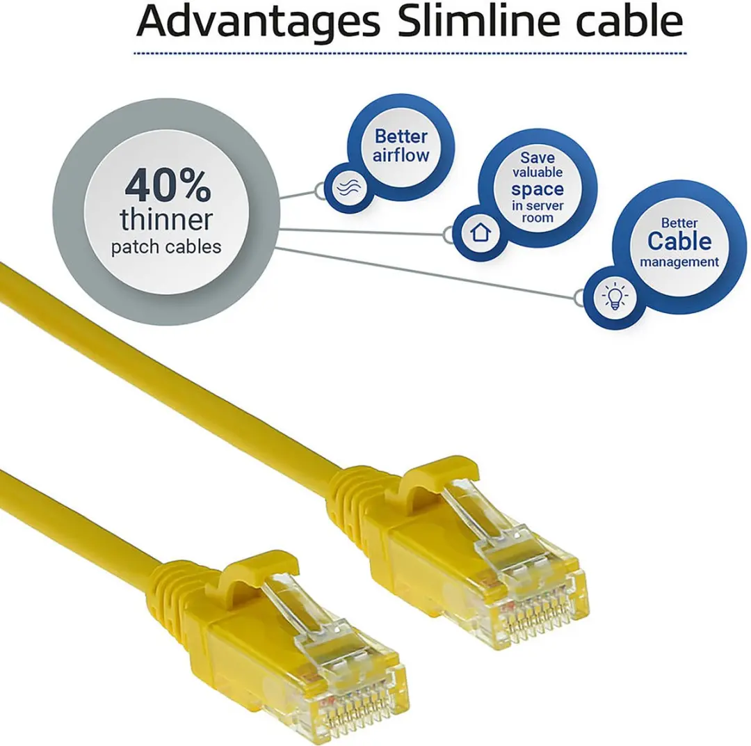 ACT Gele LSZH U/UTP CAT6 Patchkabel 0.5m - DC9800
