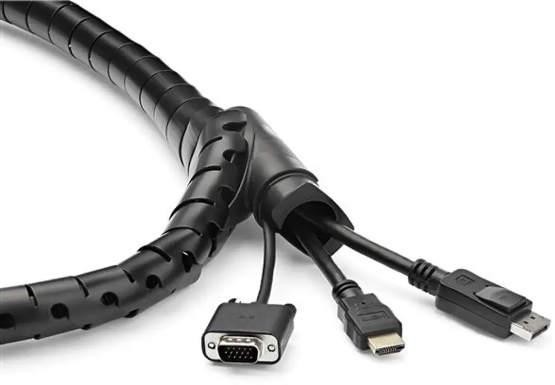 Startech Spiraal Kabelgoot 45mm 1,5m - Zwart