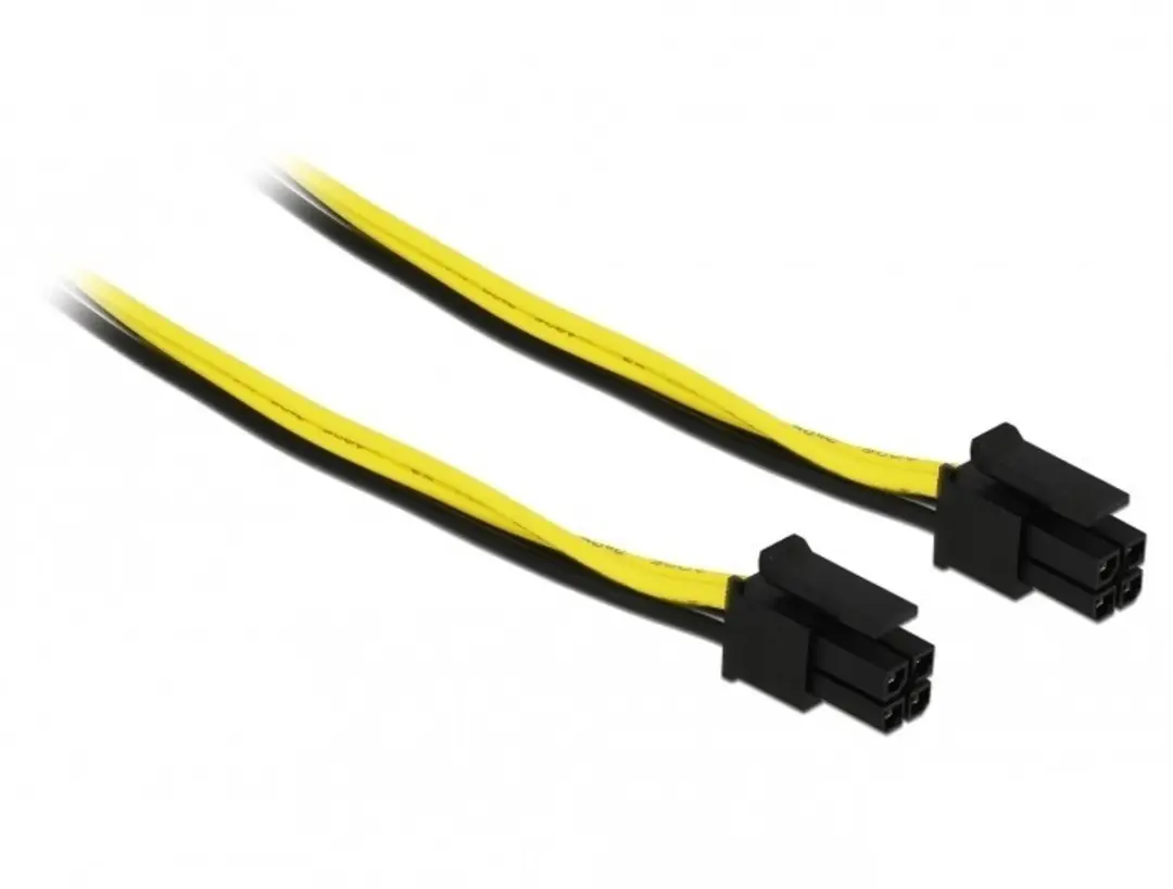 Delock Micro Fit 3.0 Kabel 4-pin Male - 30cm - Geel/Zwart