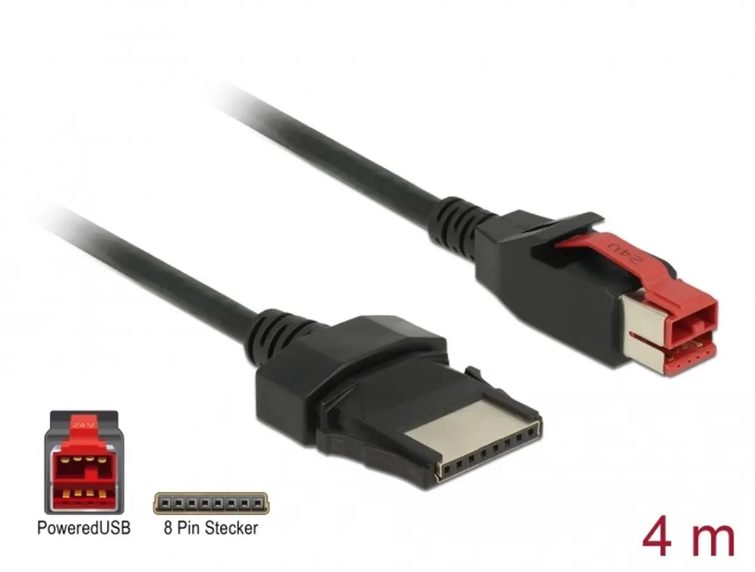 Delock PoweredUSB Kabel 24V naar 8-pin
