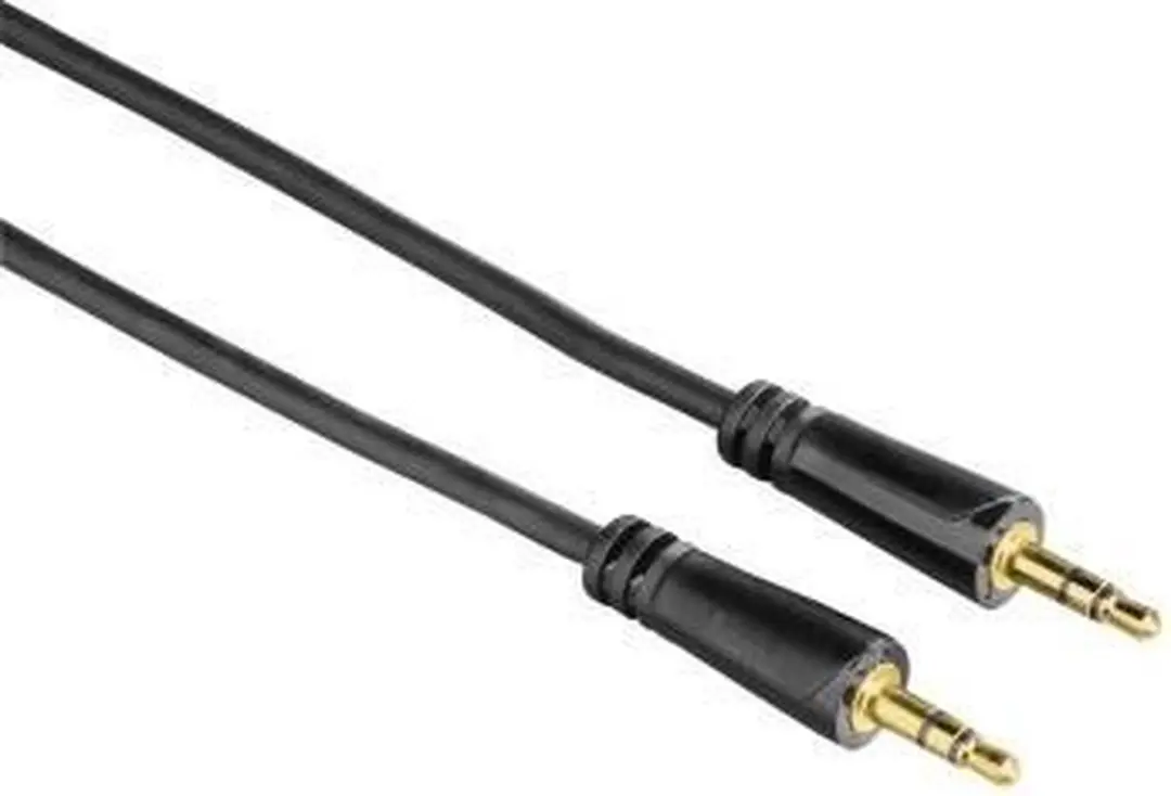 Hama 00122318 1.5m 3.5mm 3.5mm Zwart audio kabel