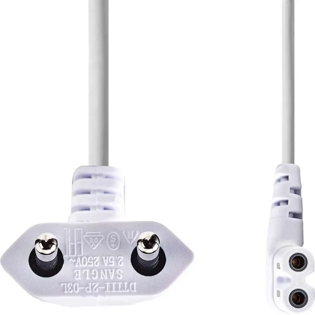 Nedis Euro Male IEC-320-C7 Gehoekte Stroomkabel 3.00m