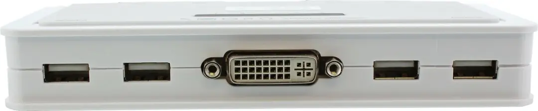 InLine® 4-Poorts Kabel KVM Switch, DVI-D, USB, met audio