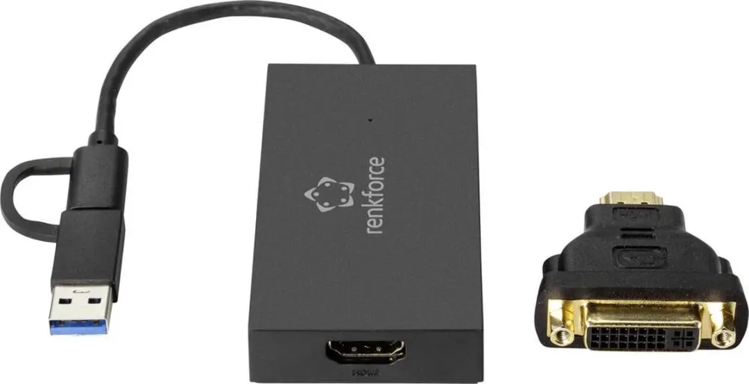 Renkforce RF-4715072 Externe Videokaart - USB-C 3.2 Gen 1 - afbeelding 3 van 4