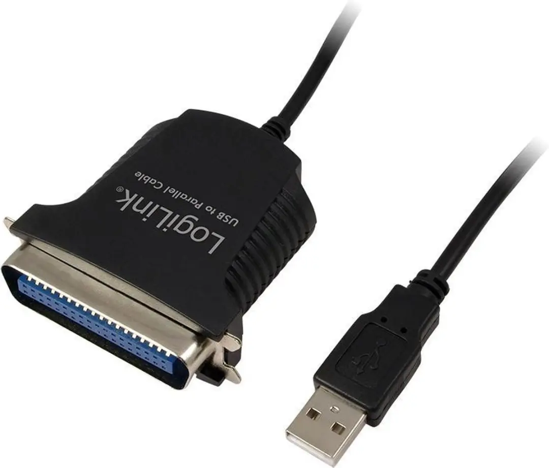 Logilink USB 1.1 Parallelkabel AU0003C - 1.70m Zwart