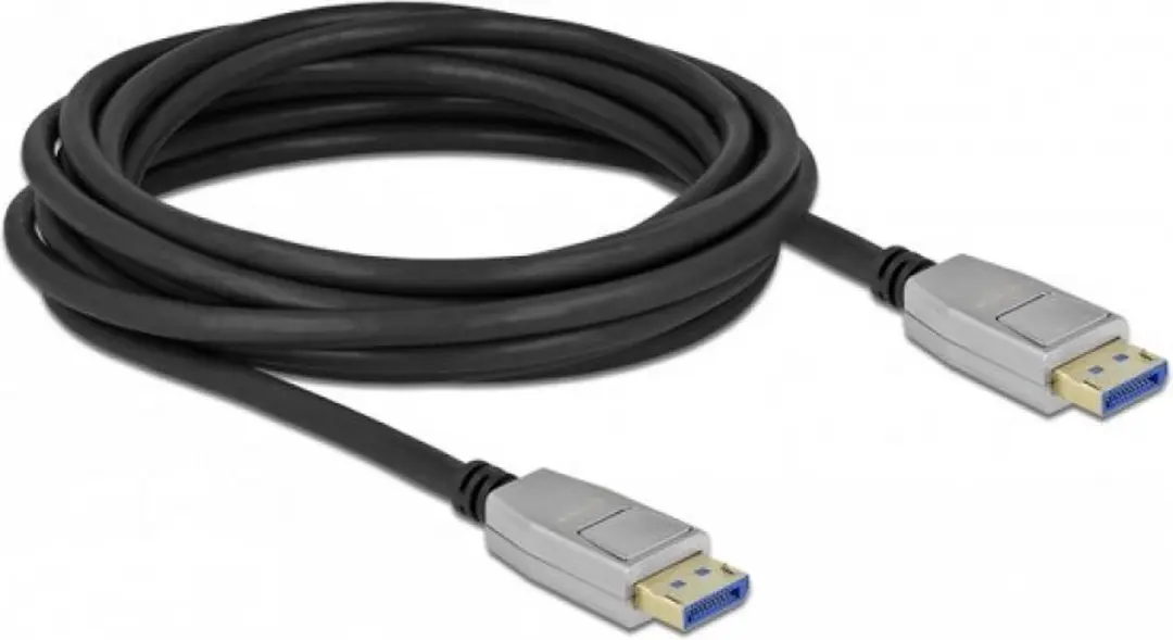 Delock DisplayPort Kabel DP2.1a 10K 60Hz 1m - Metaal - Zwart