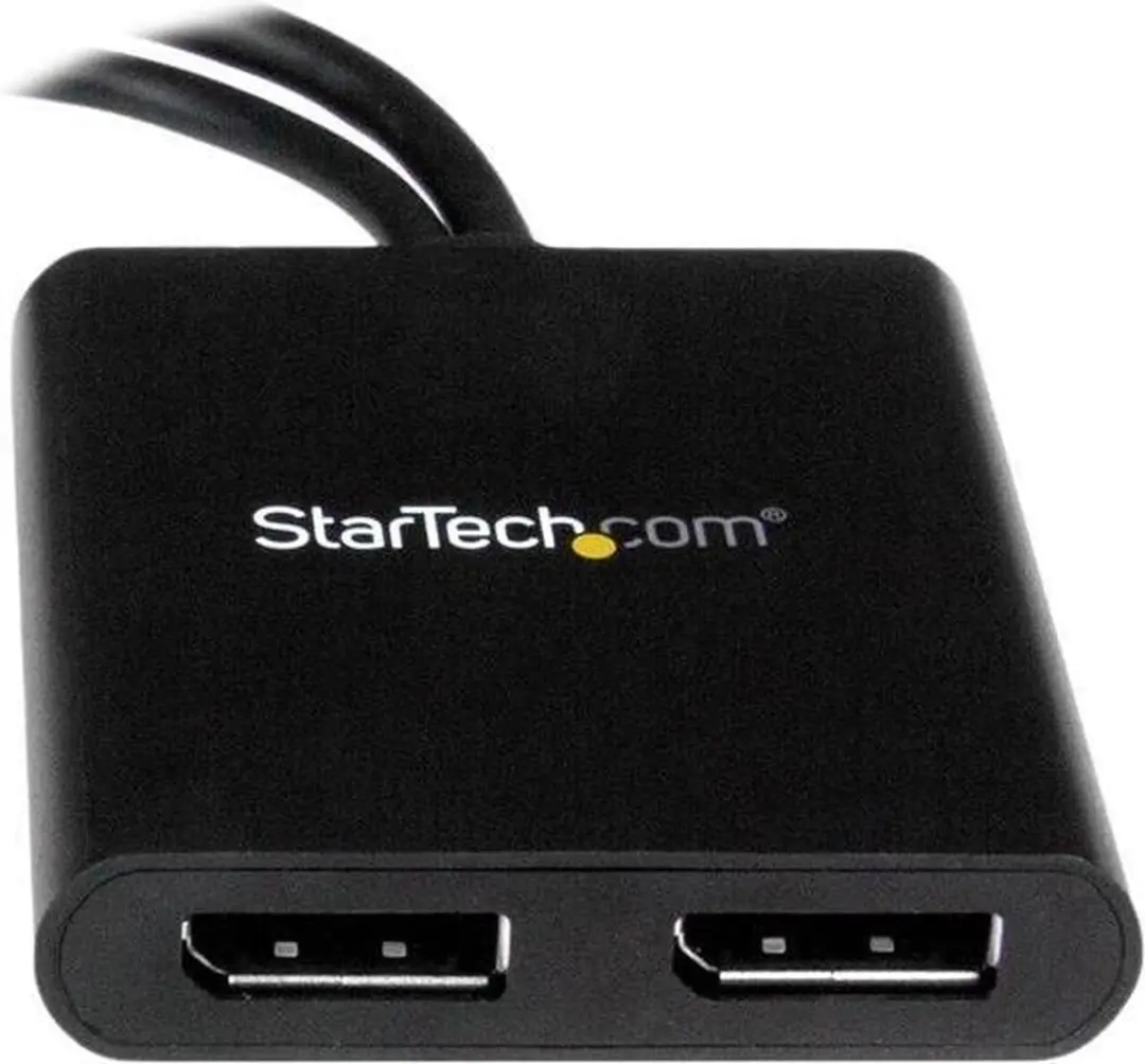 Startech MSTMDP122DP Mini DisplayPort naar DisplayPort Splitter - 2 Poorten - Zwart