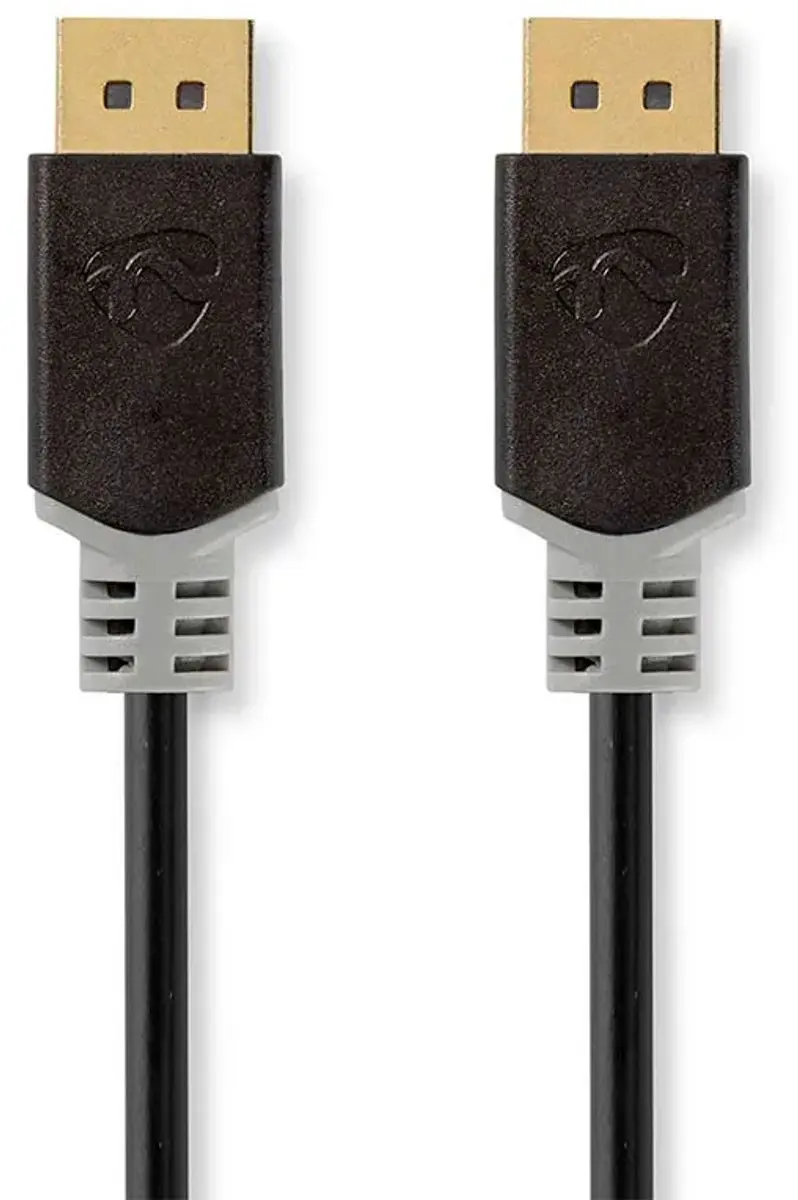 Nedis DisplayPort Kabel 8K@60Hz Verguld 2m - Antraciet - afbeelding 6 van 6