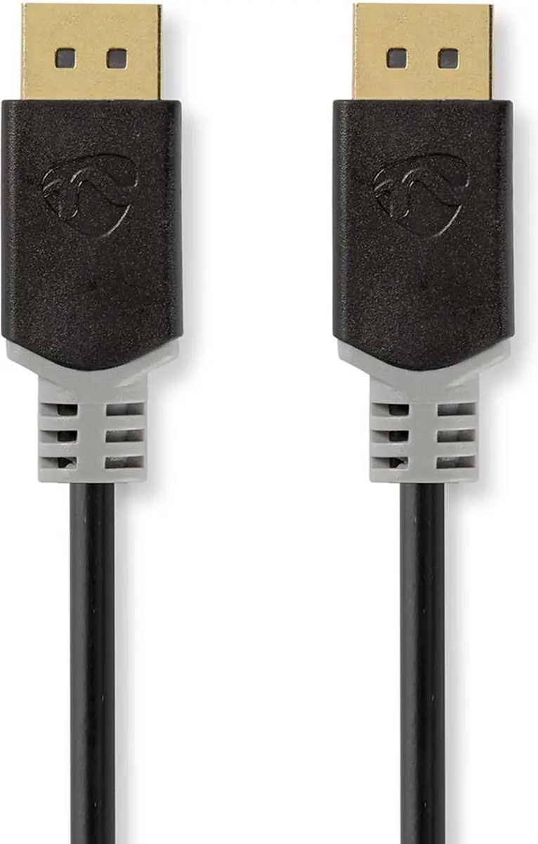 Nedis DisplayPort Kabel 8K@60Hz Verguld 2m - Antraciet