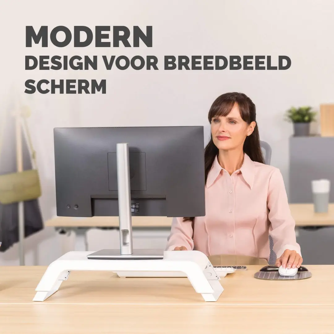 Fellowes Hana LT Monitorstandaard Wit - 3 Hoogtes