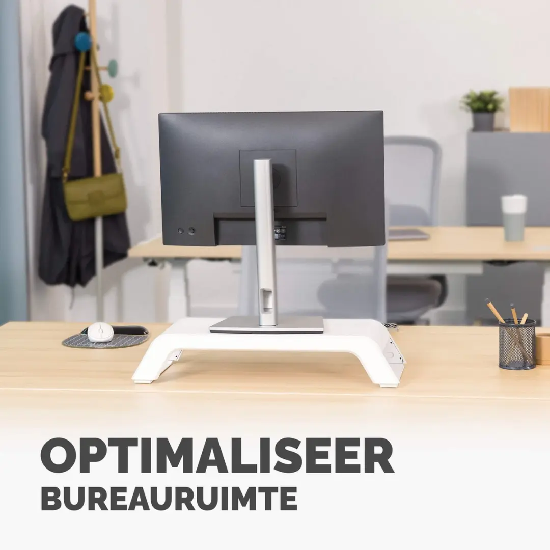 Fellowes Hana LT Monitorstandaard Wit - 3 Hoogtes - afbeelding 6 van 6