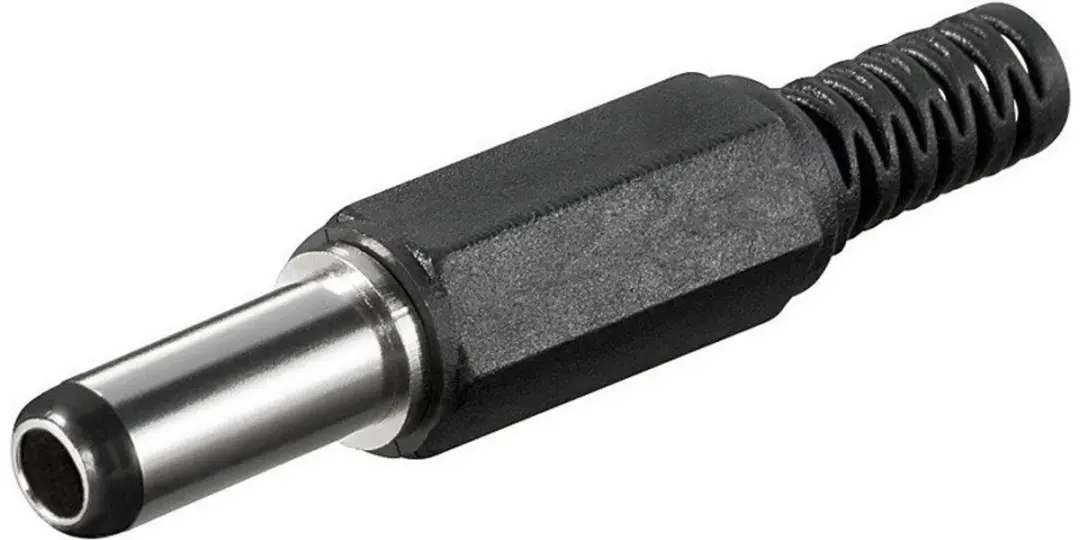 Goobay Soldeerbare DC-stekker 2,5x5,5mm - 14mm - Zwart