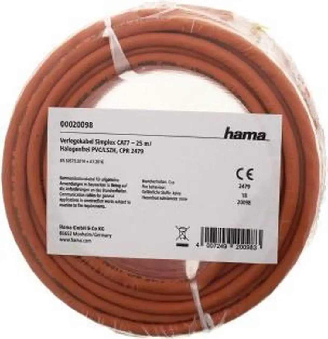 Hama CAT-7 Netwerkkabel PIMF 25m - Halogeenvrij - afbeelding 3 van 4
