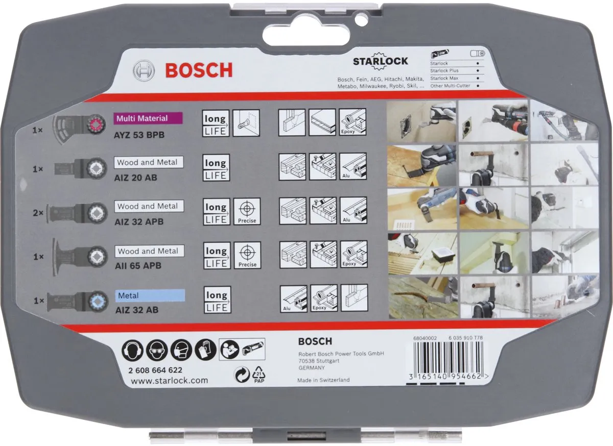 Bosch Starlock Multitool Zaagbladen 6 Stuks - AYZ 53 BPB