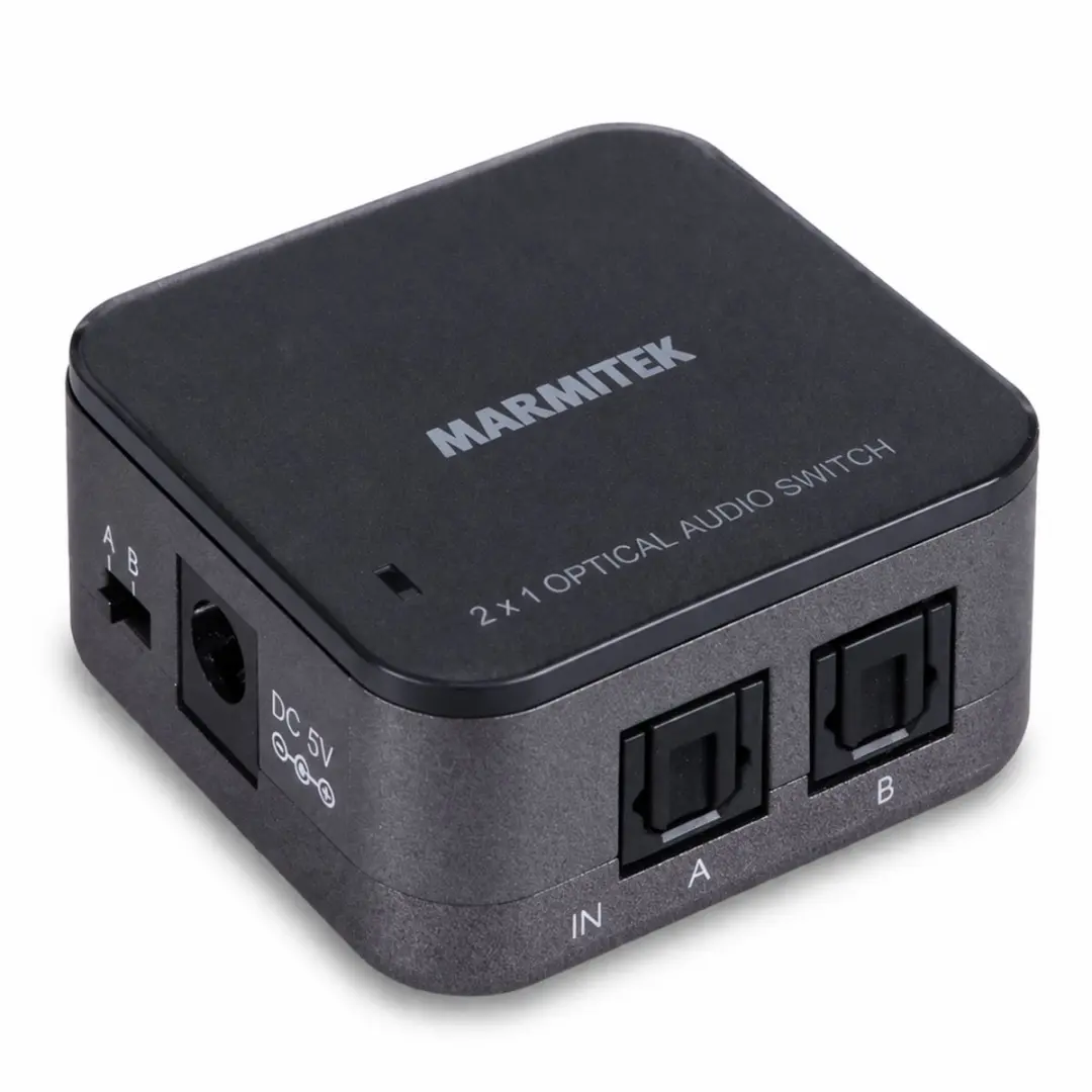 Marmitek Connect TS21 Optische Audio Switch 2 in/1 uit