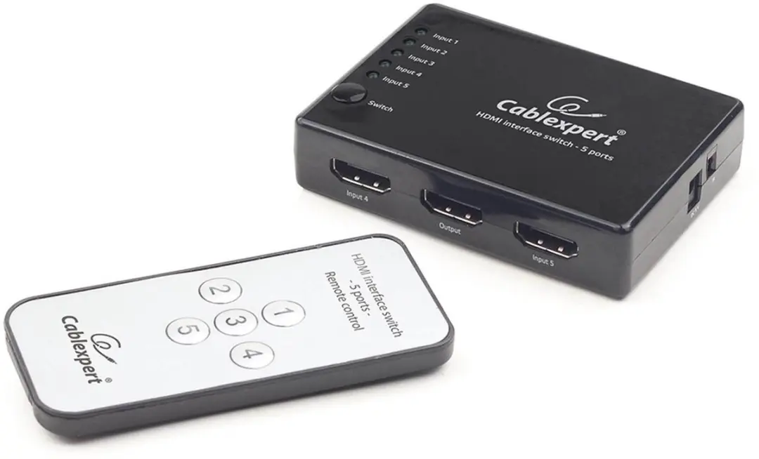 Gembird HDMI Switch DSW-HDMI-53 - 5 Poorten - Zwart