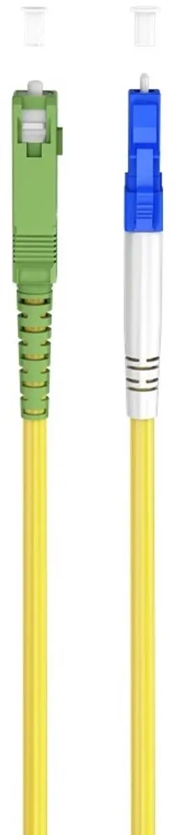 Goobay LC/SC Simplex FTTH Kabel OS2 Geel 15m - 10 Stuks