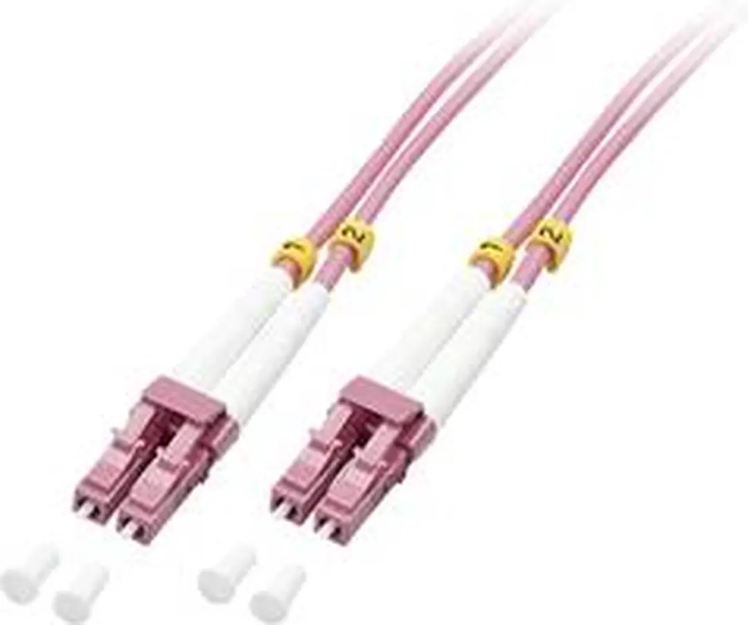 Lindy 46342 Glasvezelkabel LC-LC 3m - 50/125µ OM4 Pink