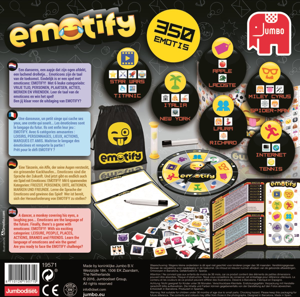 Jumbo Emotify - Emoji Spel - Bordspel