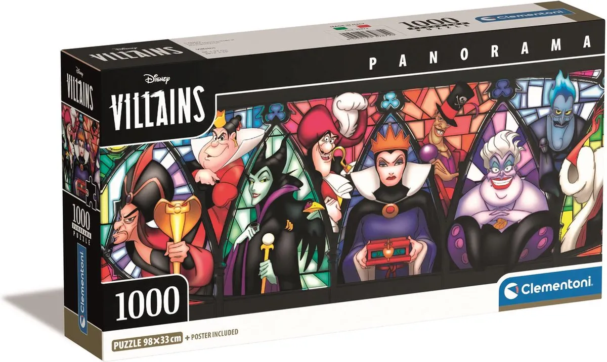 Clementoni Disney Panorama Dorp Puzzel 1000 Stukjes