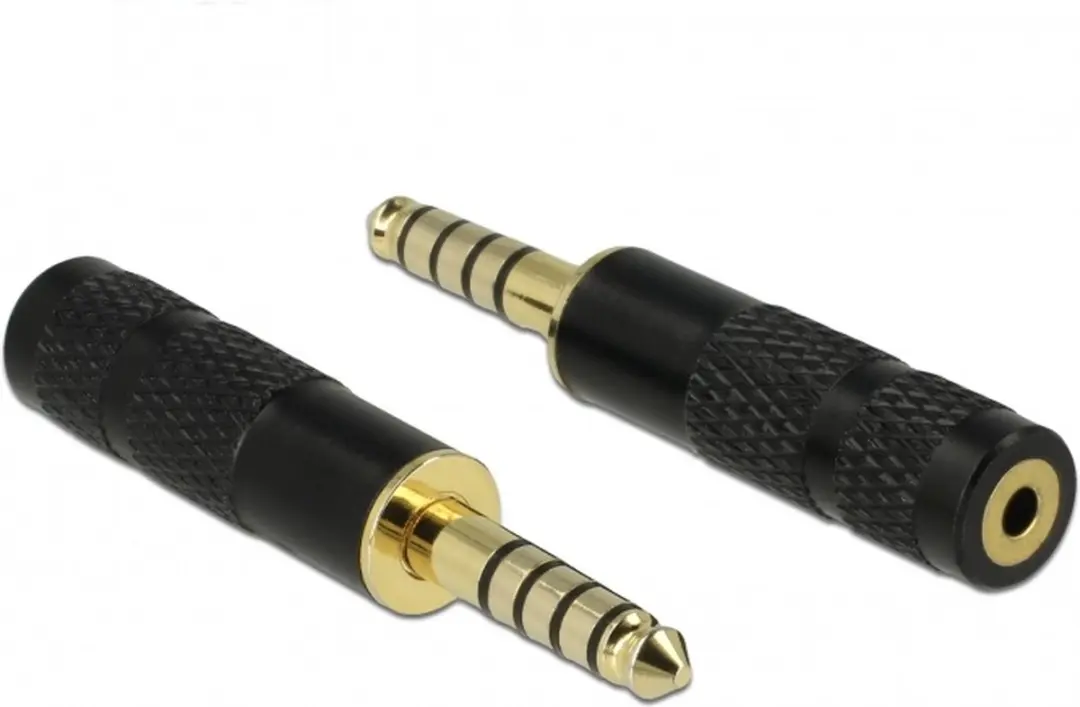 Delock 4,4mm Jack 5-polig naar 2,5mm Jack 4-polig Adapter