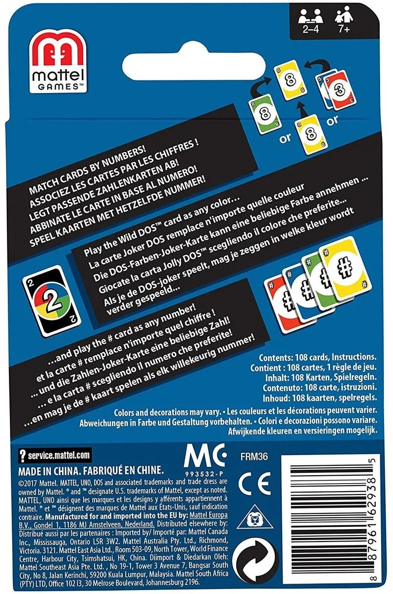 Mattel Games UNO Dos Kaartspel