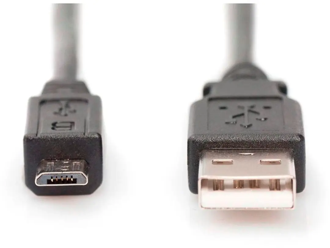 Digitus USB 2.0 Aansluitkabel Micro-USB A - 1m - Zwart