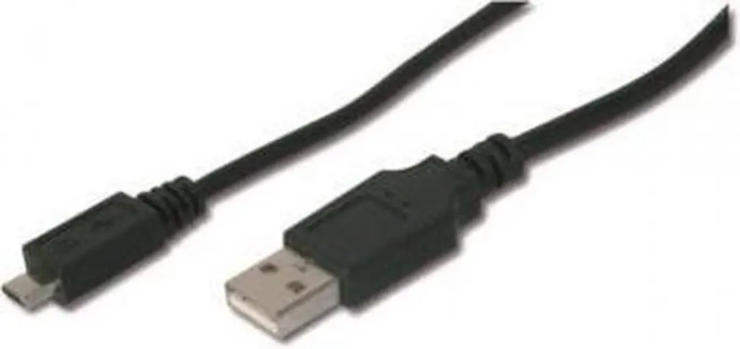 Digitus USB 2.0 Aansluitkabel Micro-USB A - 1m - Zwart