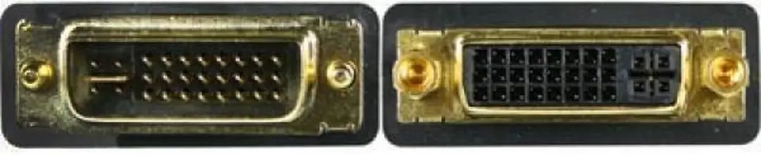 Deltaco DVI-I Dual Link Kabel 5m - Zwart/Goud