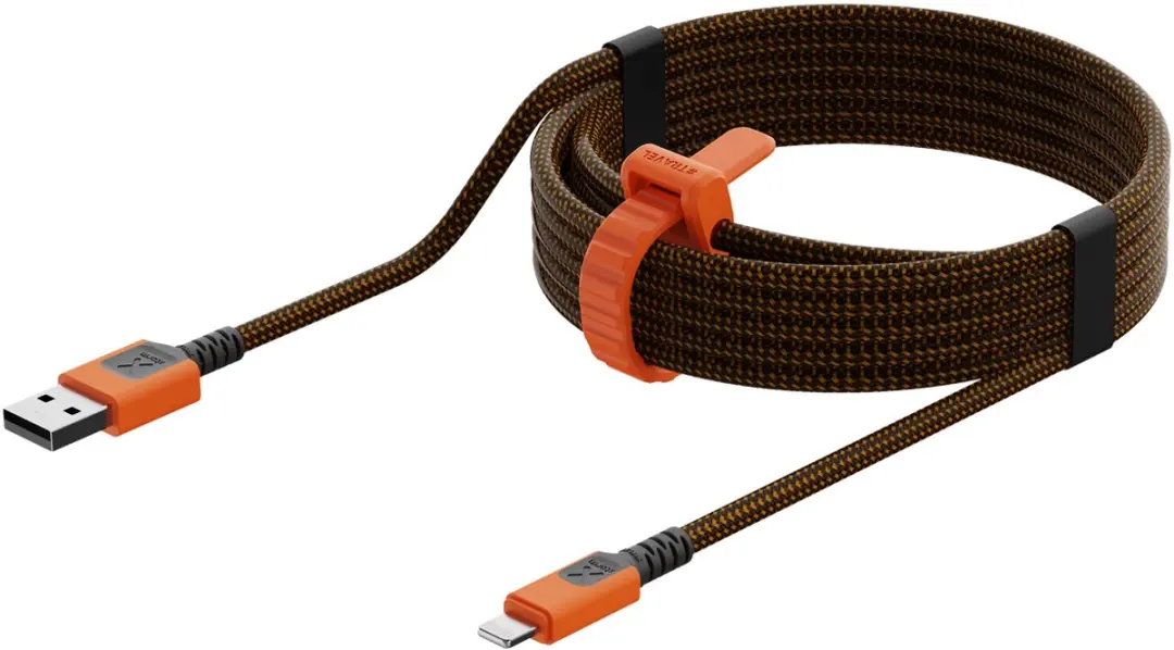 Xtorm Xtreme USB naar Lightning Kabel 1,5m - Zwart/Oranje - afbeelding 6 van 6