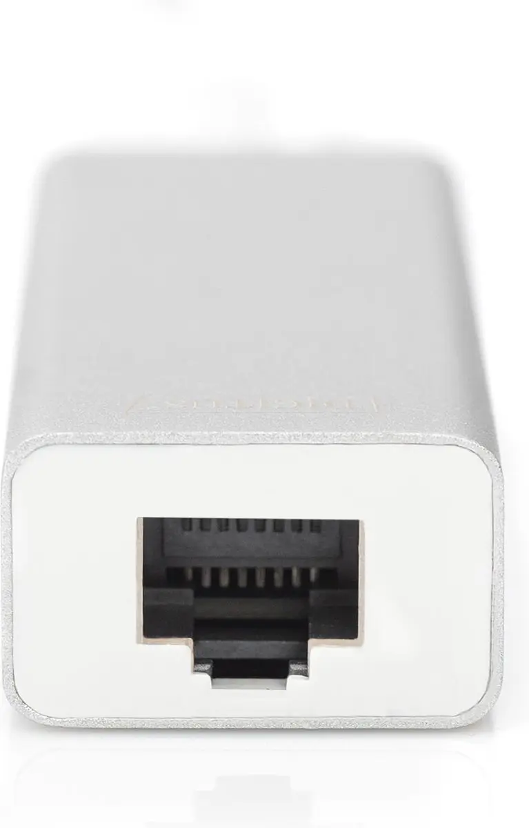Digitus DA-70255 USB-Combi-Hub 3+1 Poorten - Netwerk - Zilver