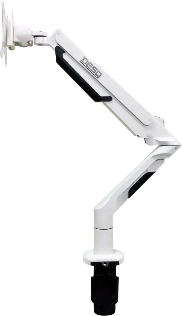 Desq Monitorarm 17-36" Gasveer 62cm Wit - 1x VESA 100/75mm