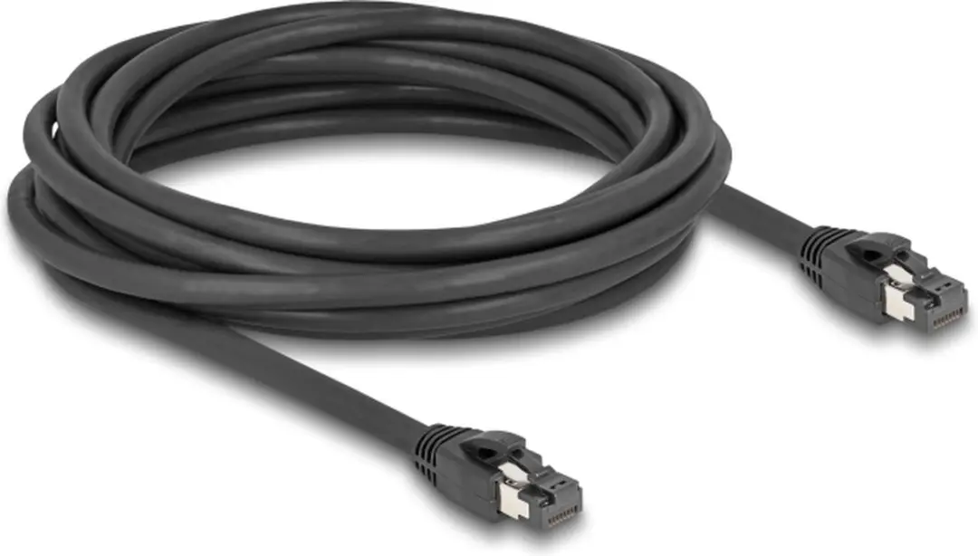 Delock RJ45 Netwerkkabel Cat.8.1 S/FTP 5m - 40 Gbps - Zwart