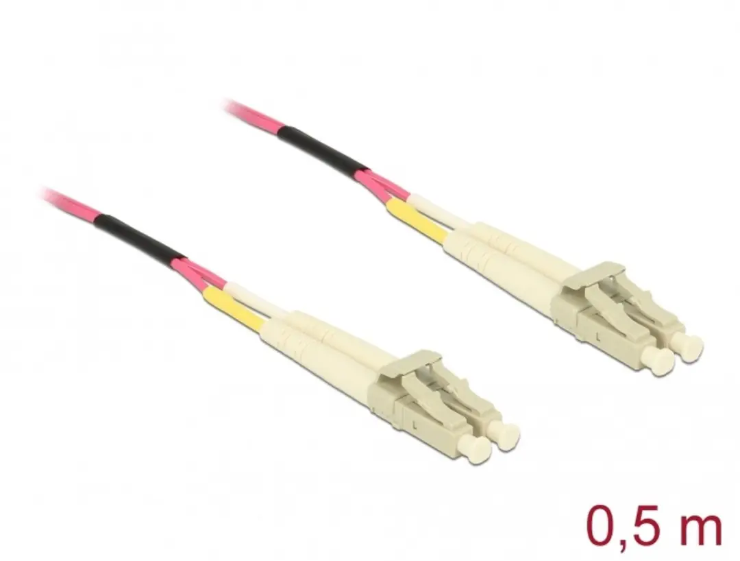 Delock LC-LC OM4 Multimode Kabel 0,5m