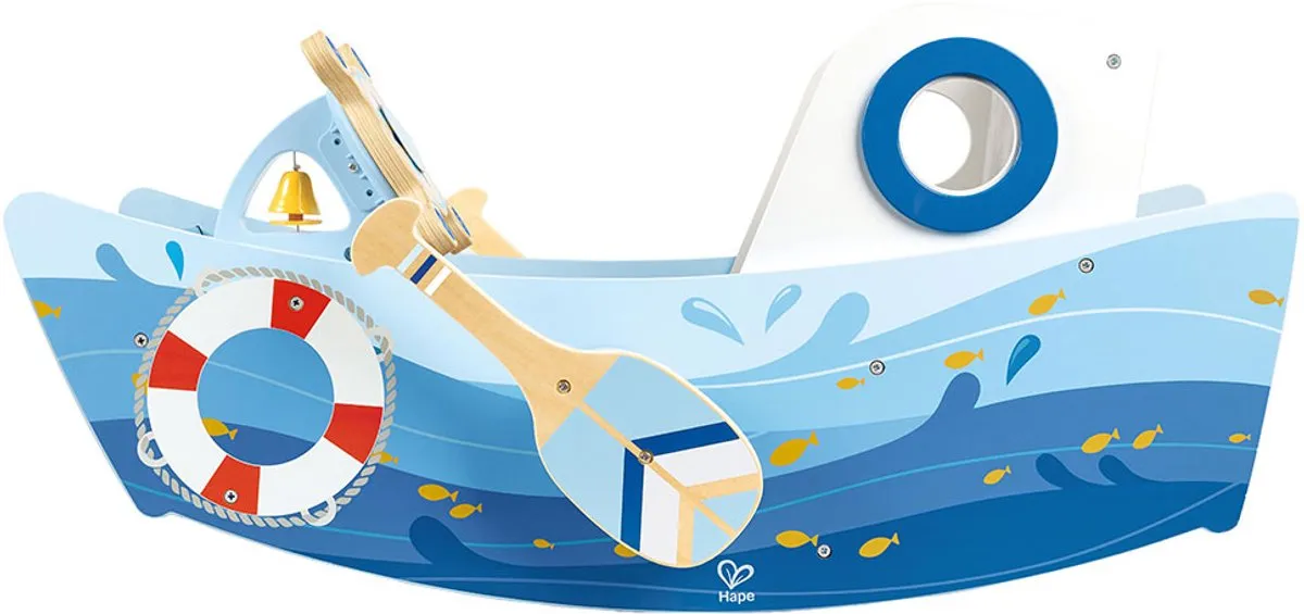 Hape Kapiteinsboot E1214 Schommelboot - Multicolor